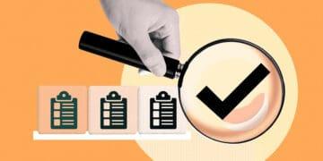 audit concept magnifying glass