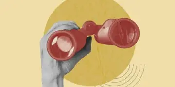 binoculars digital collage_bright