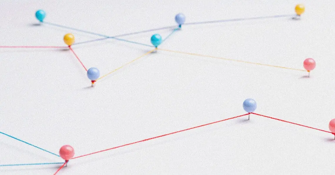 connecting dots with string
