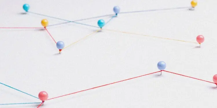 connecting dots with string