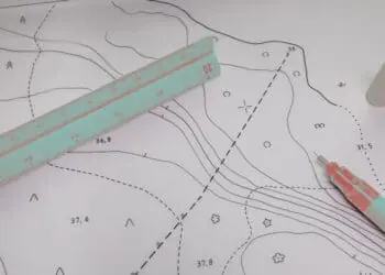 drawing on map