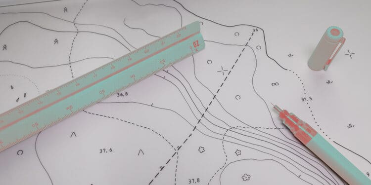 drawing on map