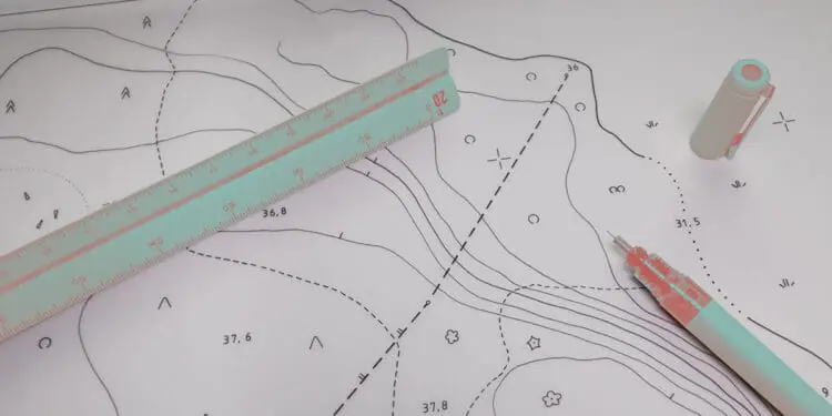drawing on map