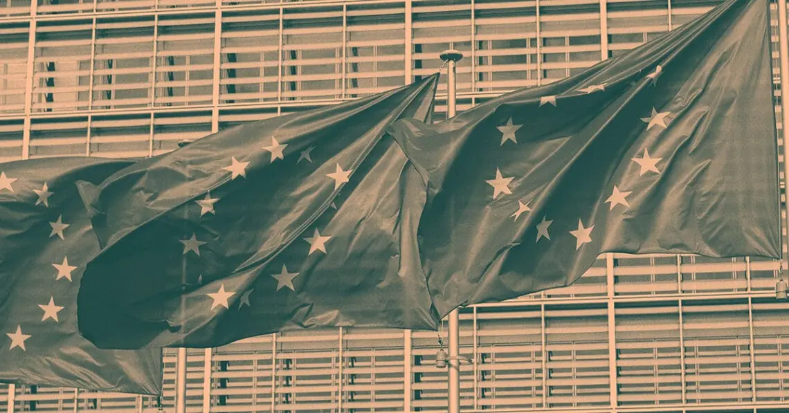 eu flags flying