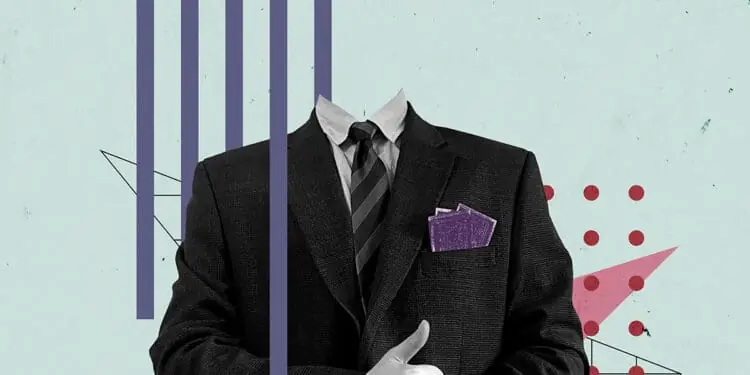 leadership concept empty suit