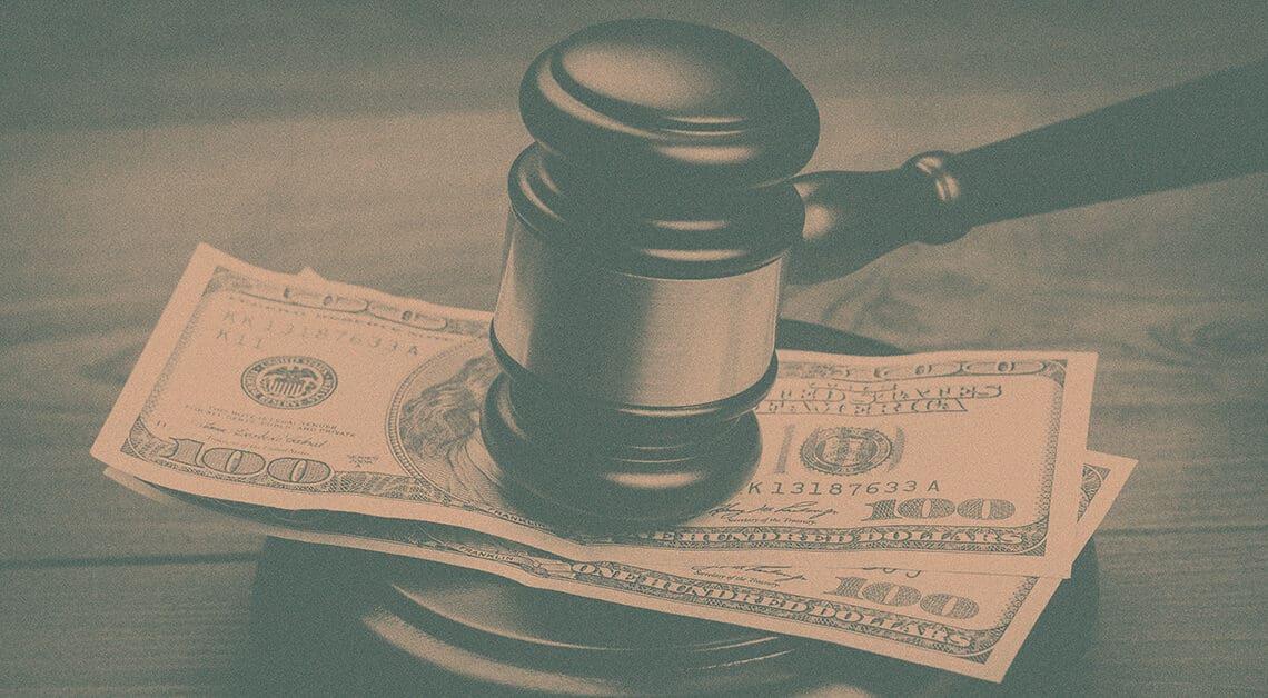 money gavel financial regulation concept