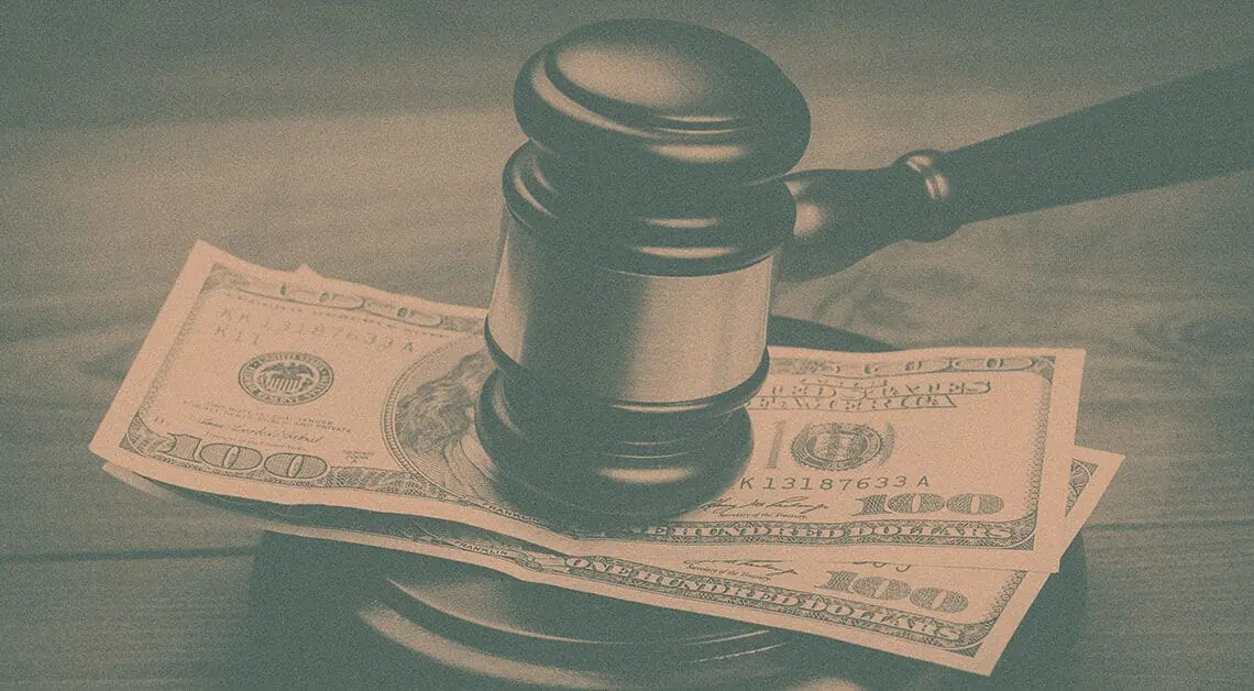 money gavel financial regulation concept