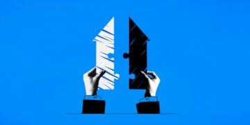 path forward digital collage concept