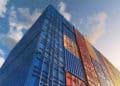 shipping containers in the sun