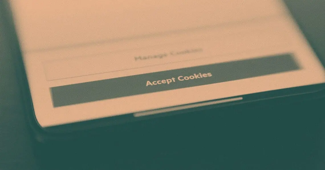 accept cookies on website popup