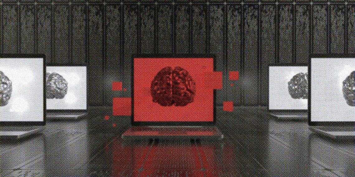 ai concept computers in large room