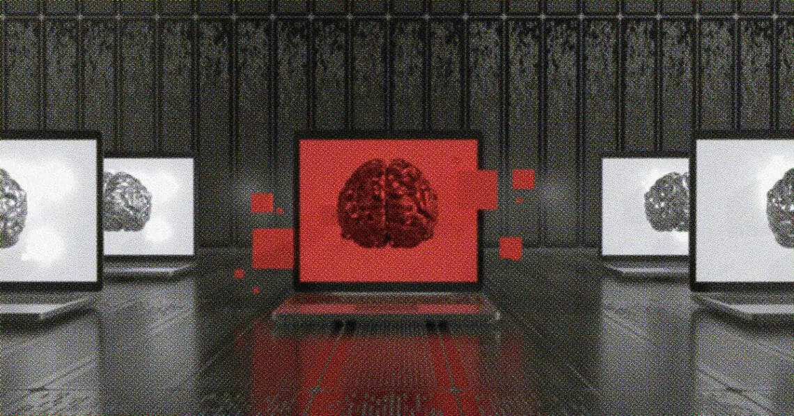 ai concept computers in large room