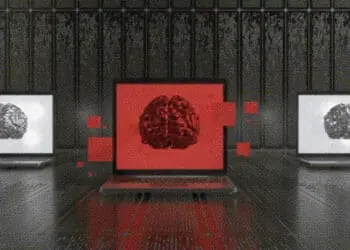 ai concept computers in large room