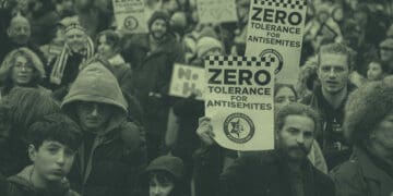 antisemitism protest in uk