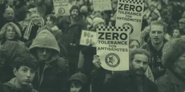 antisemitism protest in uk
