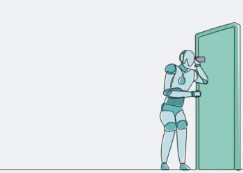 robot eavesdropping on meeting