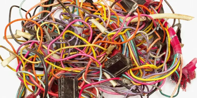 tangle of wires