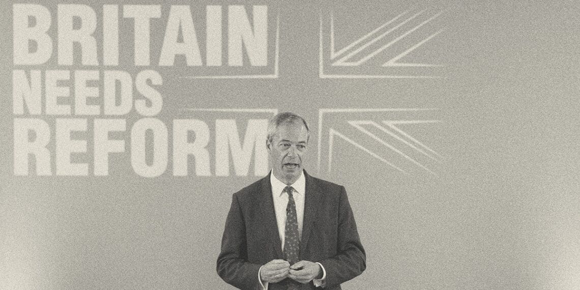 UK Reform Party leader Nigel Farage