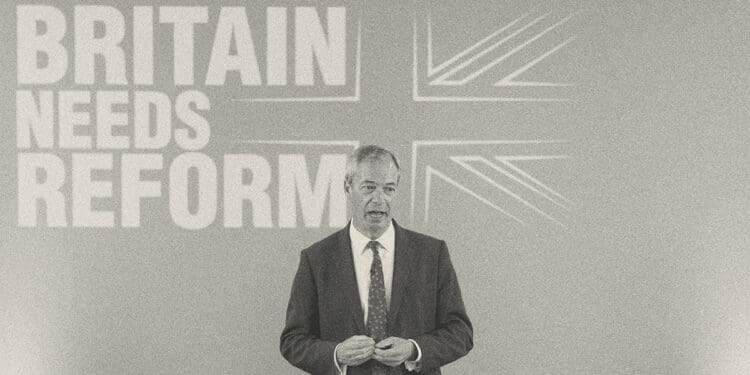 UK Reform Party leader Nigel Farage