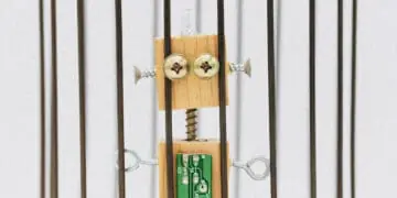 cute robot in jail