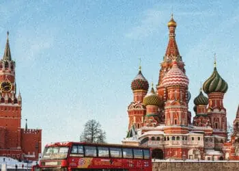 red square moscow on clear day
