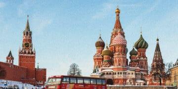 red square moscow on clear day