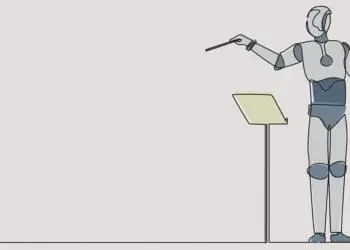 robot conducting music
