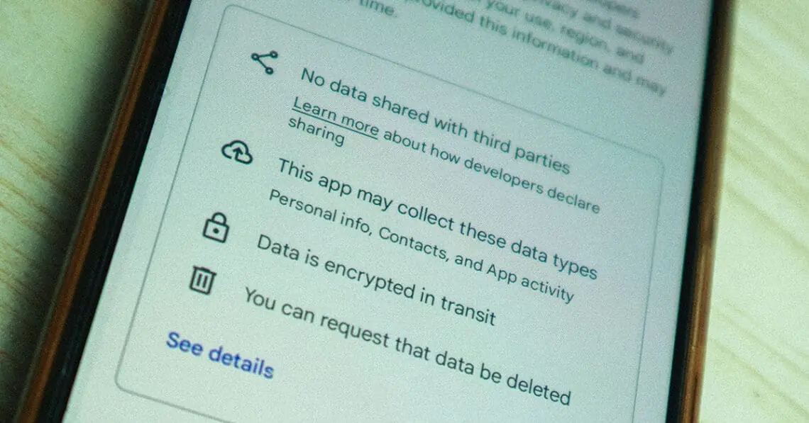 consumer data disclosure on smartphone