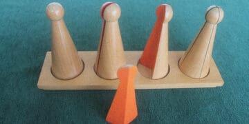 fractional leadership concept wood figures