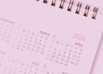 calendar showing 2026