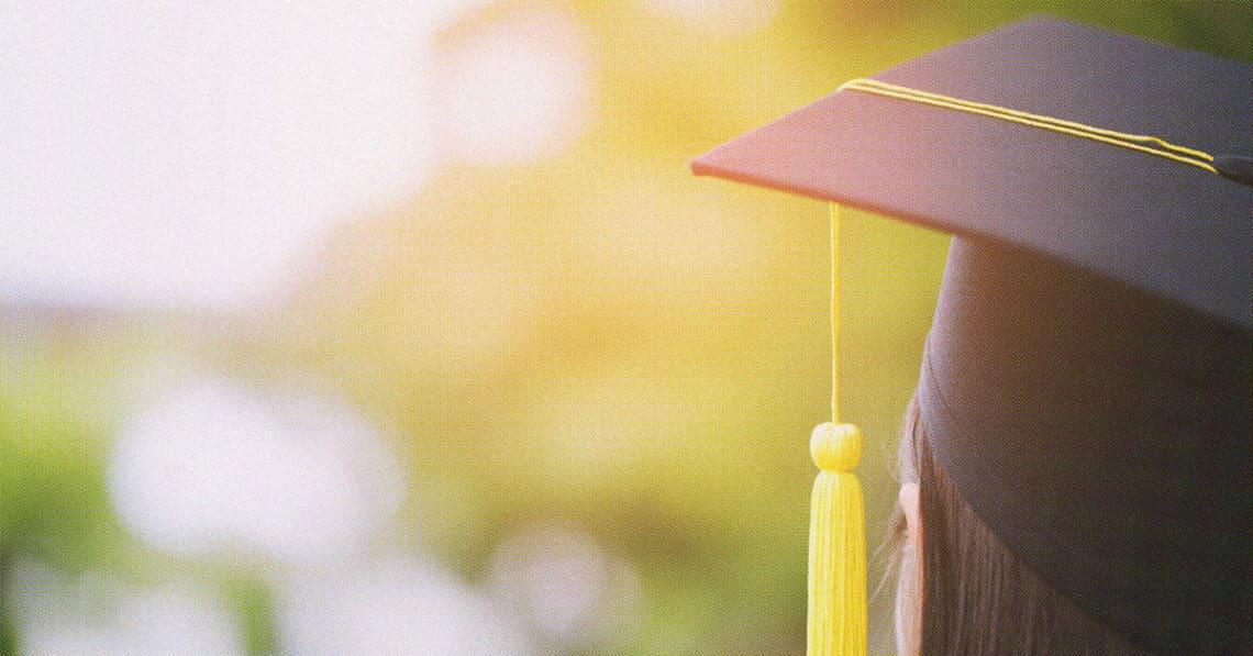 college graduate in gown