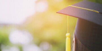 college graduate in gown