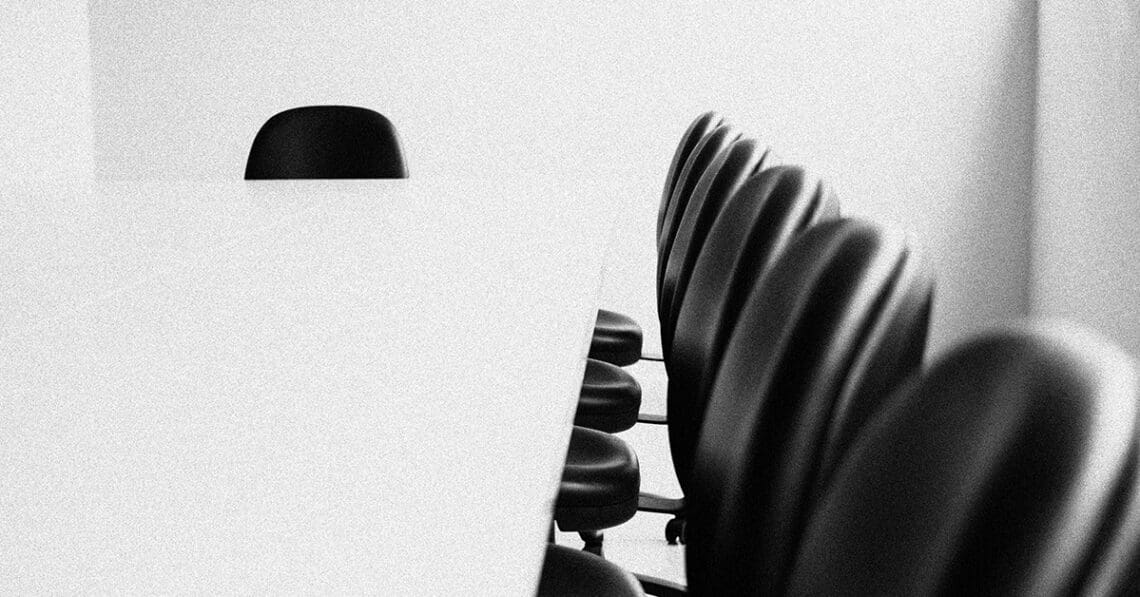empty boardroom chairs
