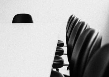 empty boardroom chairs