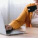 person online shopping with credit card