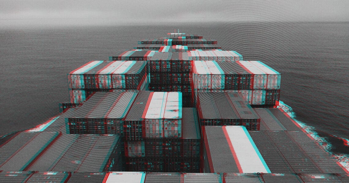 cargo ship heading into uncertain waters