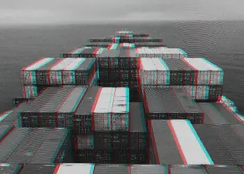 cargo ship heading into uncertain waters