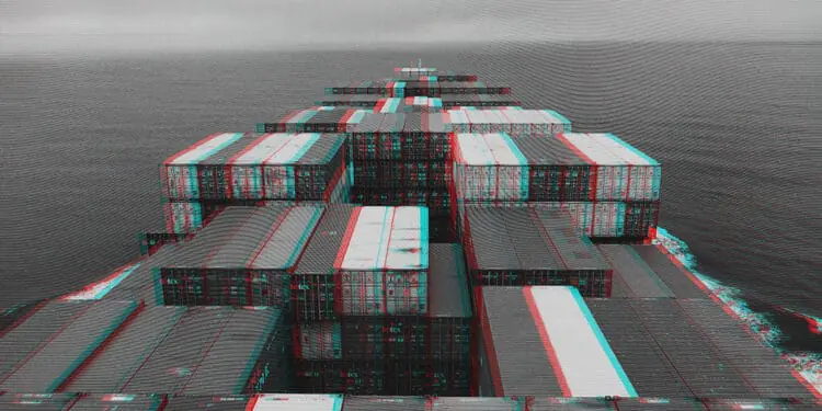cargo ship heading into uncertain waters