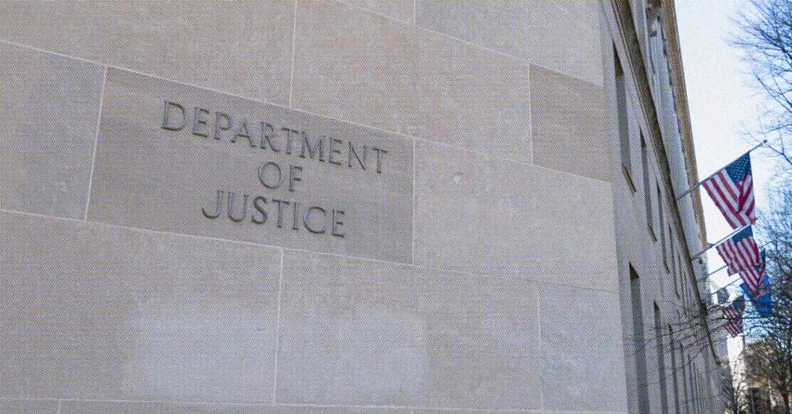 doj building sign