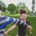 kids playing tag