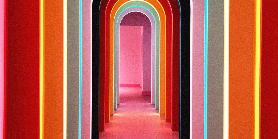series of doors down hallway
