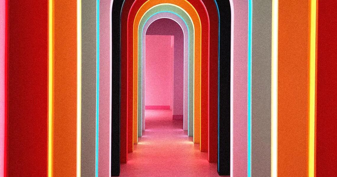 series of doors down hallway