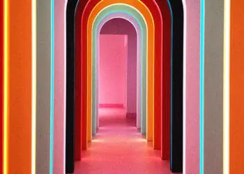 series of doors down hallway
