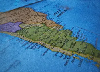 south america map