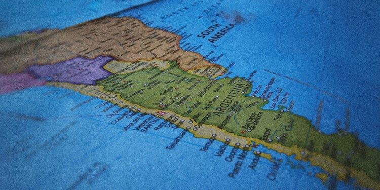 south america map