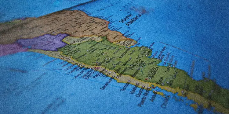 south america map