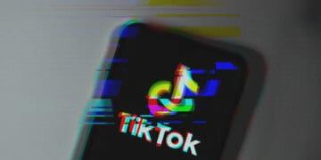 tiktok on phone screen