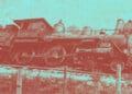 train crash vintage image