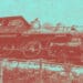 train crash vintage image