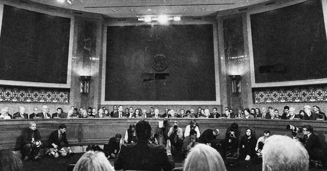 us senate testimony from behind witness